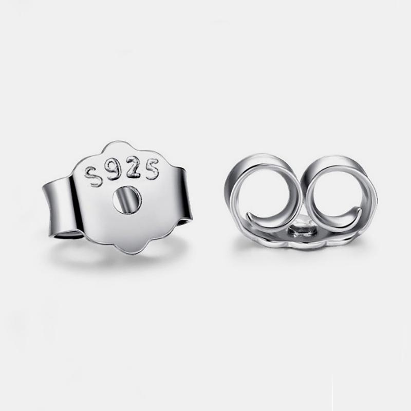 10pcs S925 Sterling Silver Earring Backs Replacements Butterfly Stopper Hypoallergenic Safety Locking Plug Earring DIY Accessory 10PCS