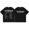 The Weeknd After Hours Til Dawn Tour 2026 T-Shirt Mode Hip Hop Kurzarm T-Shirt Herren Damen Sommer Freizeit Baumwoll-T-Shirts