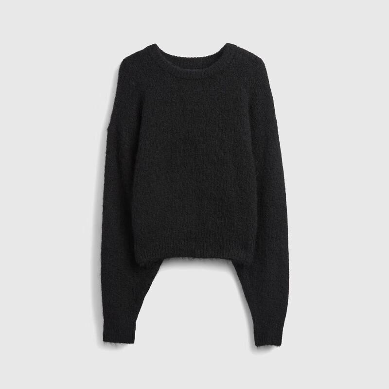 Gap Women's 2025 Winter Loose Micro Lantern Sleeve Crew Neck Knit Top