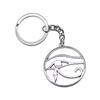 Hamsa Hand Charm Keychain Evil Eye Protection Key Ring 28mm Ring