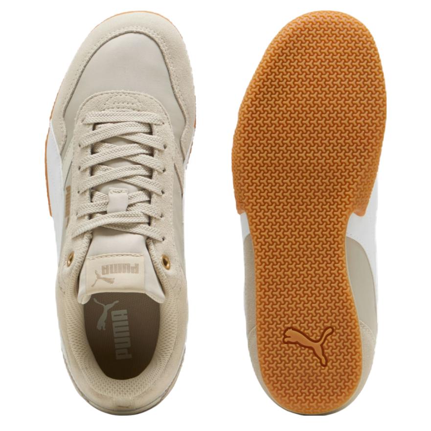 New PUMA Anti Slip Wear Resistant Low Top Casual Shoes Women's Ecru 403554-05