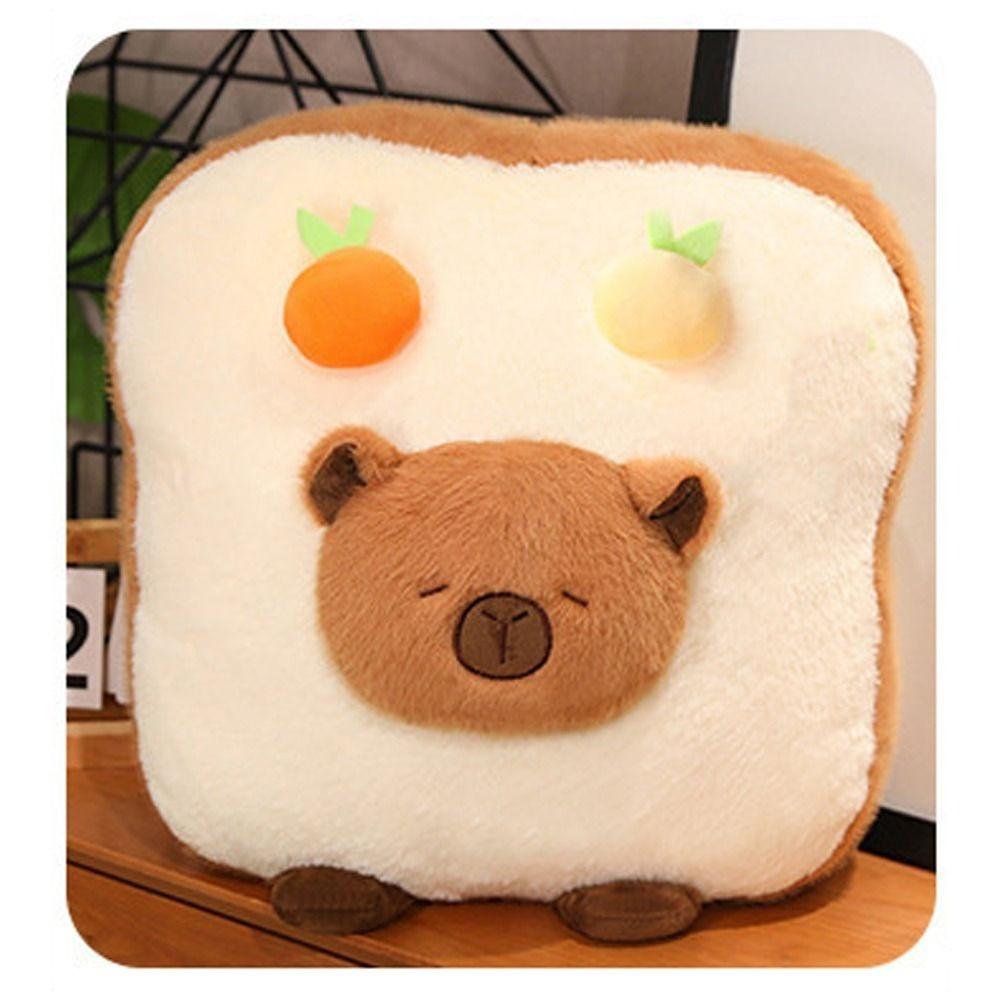 Kawaii 20~36CM Poduszka Kapibara Hamburger Tost Hamburger Kapibara Symulacja Chleba Zwierzątka z Kreskówek Kapibara Pluszaki