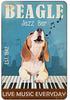Beagle Dog Metal Tin Sign Please Sit Yourself The Best Sit In The House Printing Poster Bathroom Home Art Wall Decoration Pla
