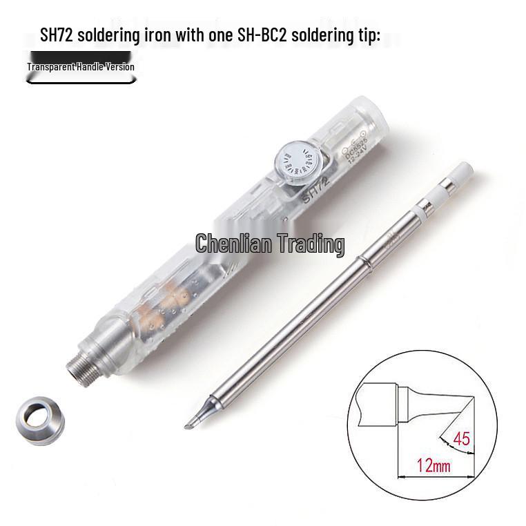 SH72 Mini Portable Soldering Iron 12V-24V, Non-slip Handle, 220-400℃ Temperature Control