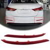 Black Rear Bumper Reflectors for Hyundai Elantra 2017 2018 Easy Installation OEM Numbers 92405 F2000 92406 F2000