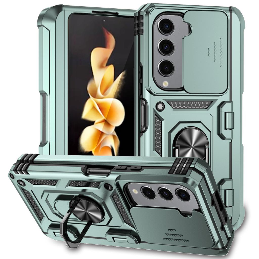 Sergeant Window Push Suitable for Samsung Galaxy Z Fold1 Mobile Phone Case Folding Screen Anti-drop Slide Bracket Protective Case