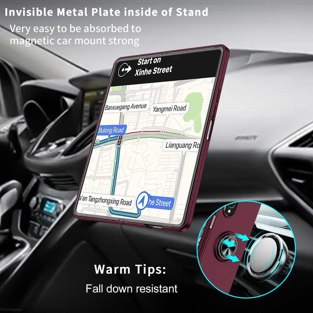 Anti -Drop Fashion Folding Case For Samsung Galaxy Z Fold4 5g Fold 4 Fold3 Fold2 Fold 2 3 Matte Feeling Hard Cover