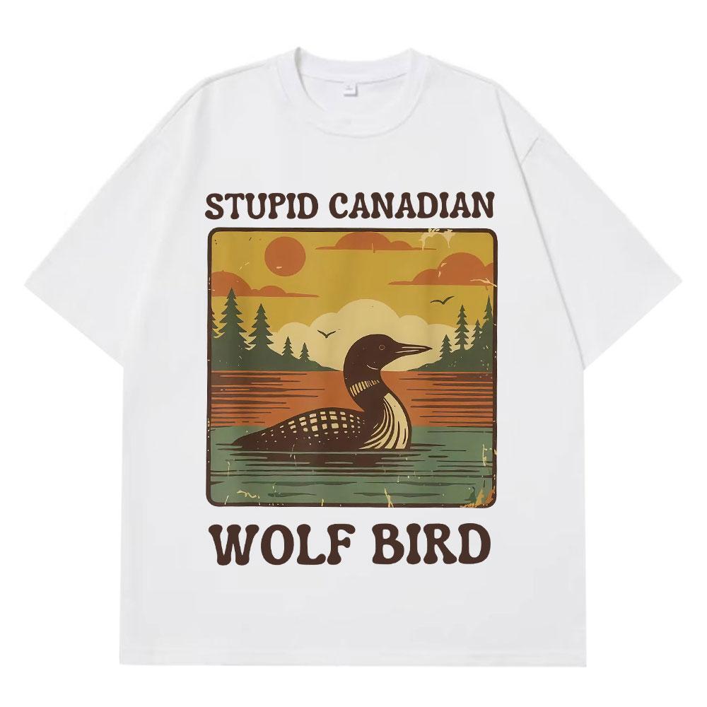 

Vintage Streetwear Cotton T-Shirt with Canadian Graphic Print - Men s Summer Cotton Graphic Tee S разноцветный