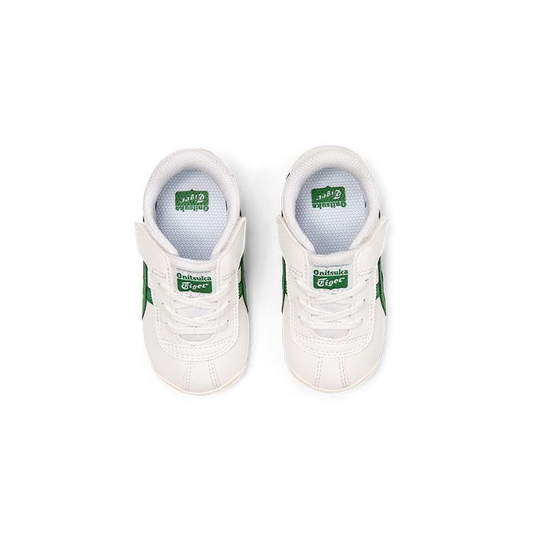 Onitsuka Tiger Corsair Velcro Non-Slip Low-Top Sports Casual Shoes Baby sneaker White Green Yellow 1184A050-100