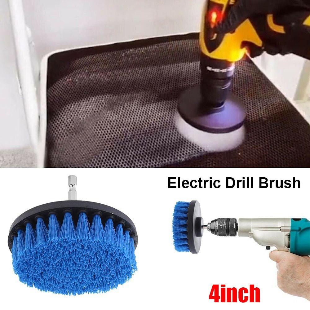 1Pcs Blue Yellow Cleaning Brush Nylon Power Scrubber Brush Upholstery Sofa Wooden Furniture