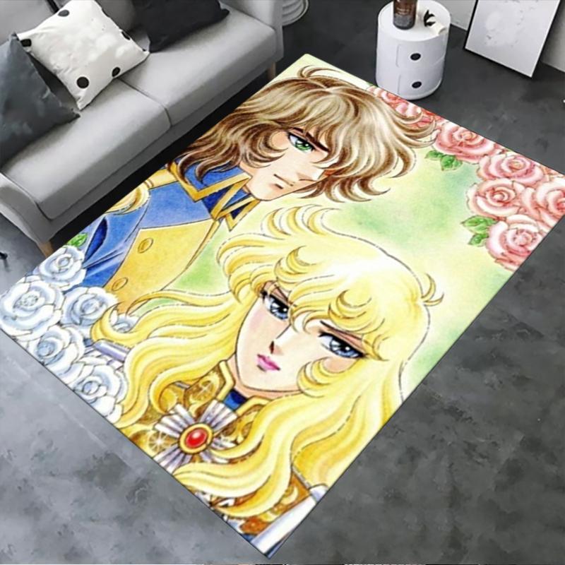 

2025 New Versailles Rose Carpet Rug for Living Room Bedroom Home Sofa Decoration,Kids play Non-slip Floor Mat239 40x60cm( 15x23in )
