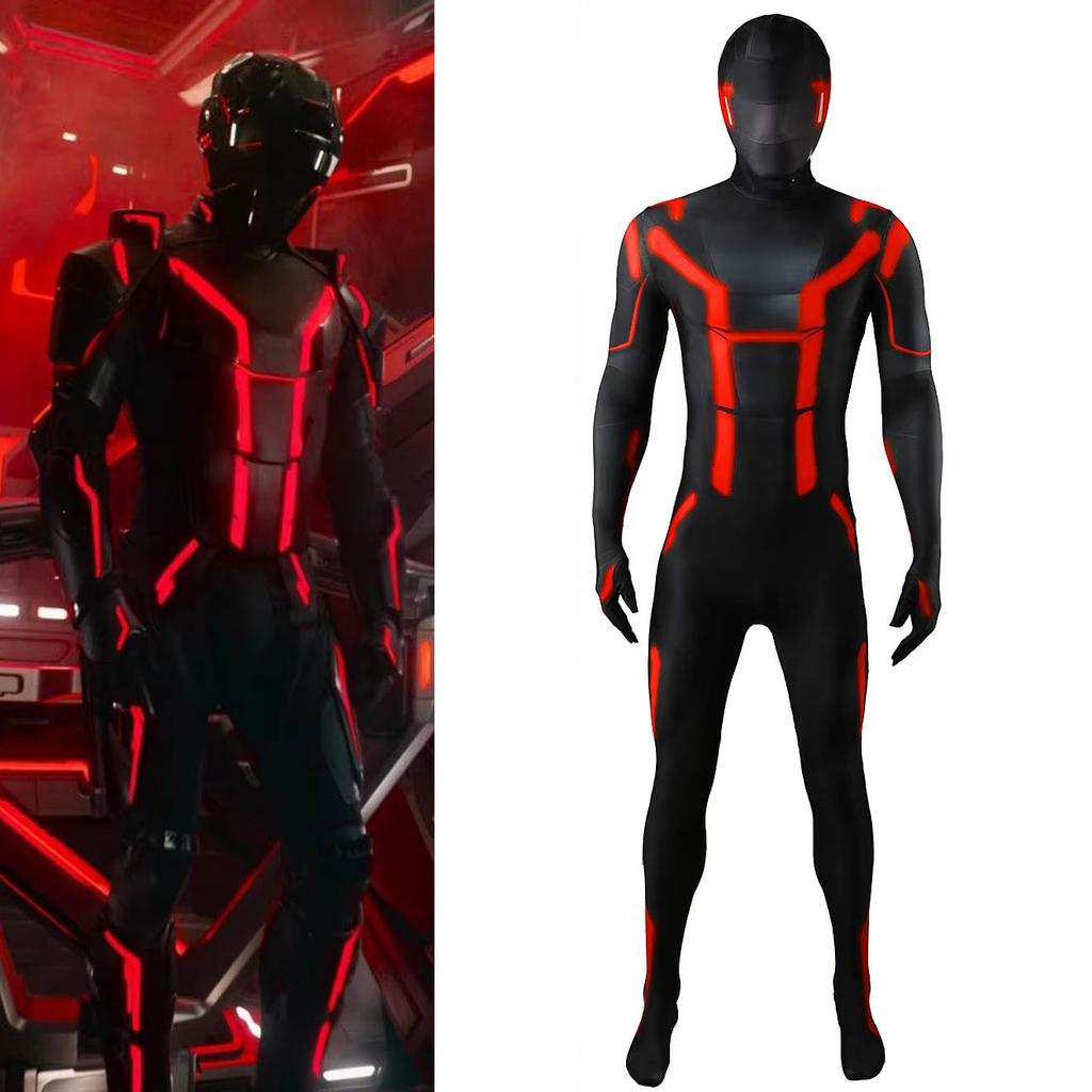 New Tron Ares Kids Cosplay Costume Movie Superhero Cosplay Tron Ares Jumpsuit Party Costumes for adult childre
