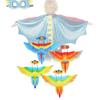 Colorful Kids Parrot Wings Cape And Bird Headpiece Ideal For Halloween And Christmas Celebrations