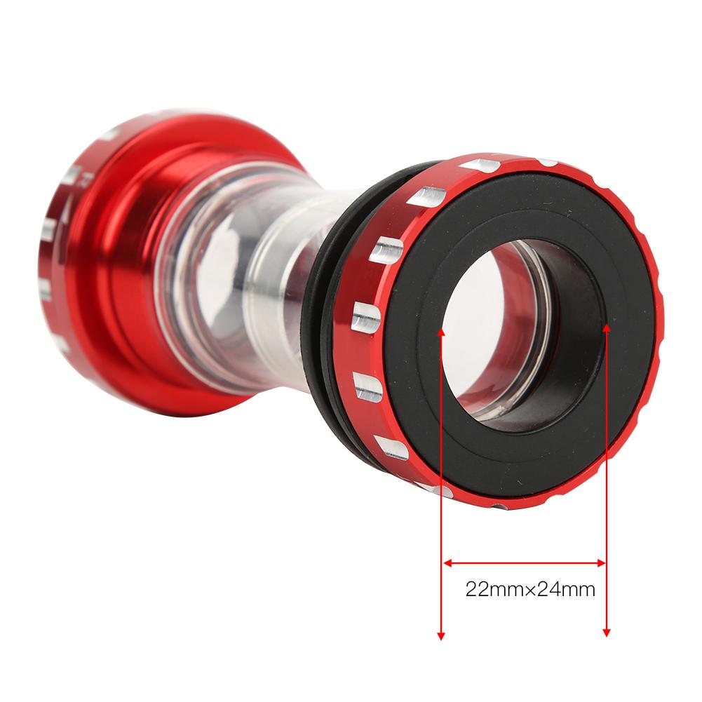 BB109 Mountain Bicycle Integrated Hollow BB Press Bearings Thread Bottom Bracket DIY Bike AccessoryRed