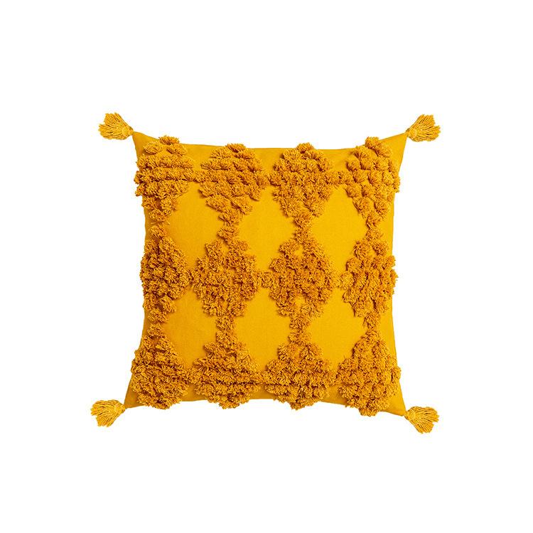 Tufted Throw Pillow Bohemian Throw Pillow Case Decoration Living Room Sofa Cushion Pillow Retro Hotel Lumbar Pillow Pillow Case