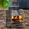 Portable Foldable Wind-proof Wood Burnings Stove Stainless Steel Alcohol Stove