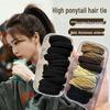 High Elasticity Durable Hair Tie - 2025 New Style Rubber Band with Leather Cover for High Ponytails