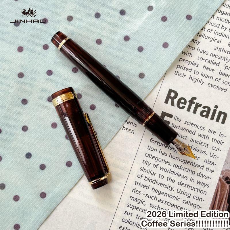 2026 Limited Edition Coffee Series ! JINHAO 82 Fountain Pen EF/F/M Gold Clip Writing Smooth Stationery Office School Supplies