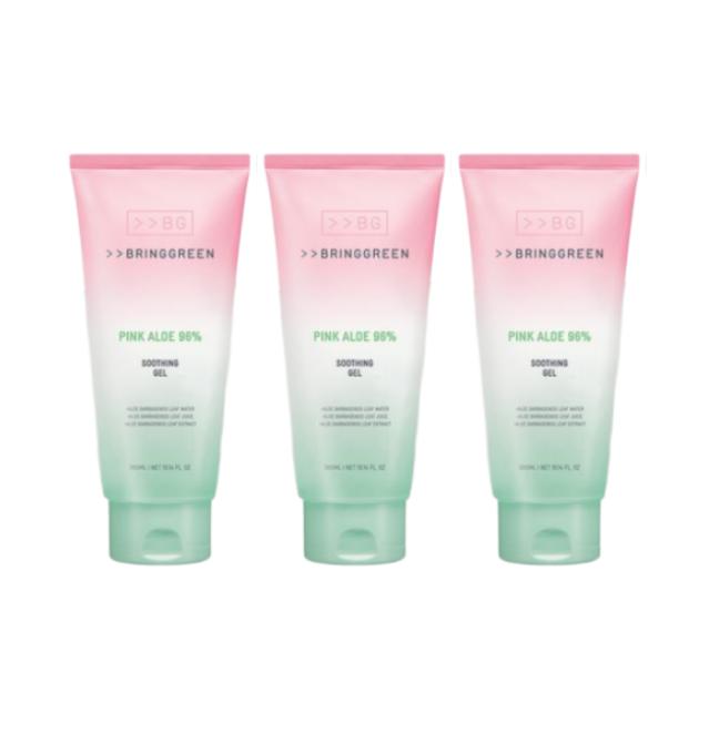 BringGreen Aloe 97% Soothing Gel, Aloe 97% Soothing Gel, Pink Aloe 96% Soothing Gel 300mL (6 Options)