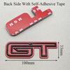 BBAU3 3D Metal Car Styling Logo GT Rear Trunk Badge Fender Side Emblems Decals For Ford Mustang GT GT350 GT500 Etc Auto Accessories