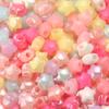 50pcs/lot Acrylic Beads Star Beads Jelly Color Big Hole Spacer Beads for Jewelry Making DIY Bracelet Necklace Accessories Gifts