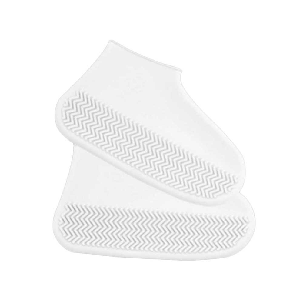 

Waterproof Silicone Shoe Cover Recyclable Boot Cover-Protector For-Outdoor Rainy M белый