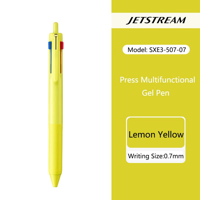 uni JETSTREAM 3 in 1 Multifunction Ballpoint Pen,colores 0.5mm Black/Red/Blue Core boli multifunción Retractable For Note Writin