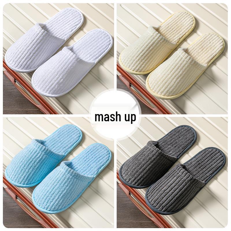 

Non-Slip Disposable Guest Slippers - 10 Pairs for Hotels, Salons, and Travel 5 pairs