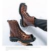 Men's Cross-Border High-Top Leather Boots - Large Size, Autumn/Winter 2025, New Workwear & British Martin Style