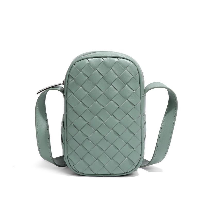 Sommer Vertikale Handytasche, Gewebte Ein-Schulter-Tasche, Mini-Tasche, Multifunktionale Umhängetasche