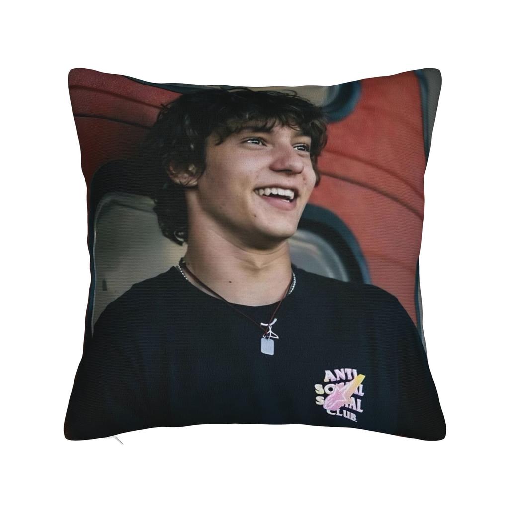 Andrea Kimi Antonelli Driver Square Pillow Cases Cushion Cover Creative Zipper Decorative Pillowcase for Car xcm