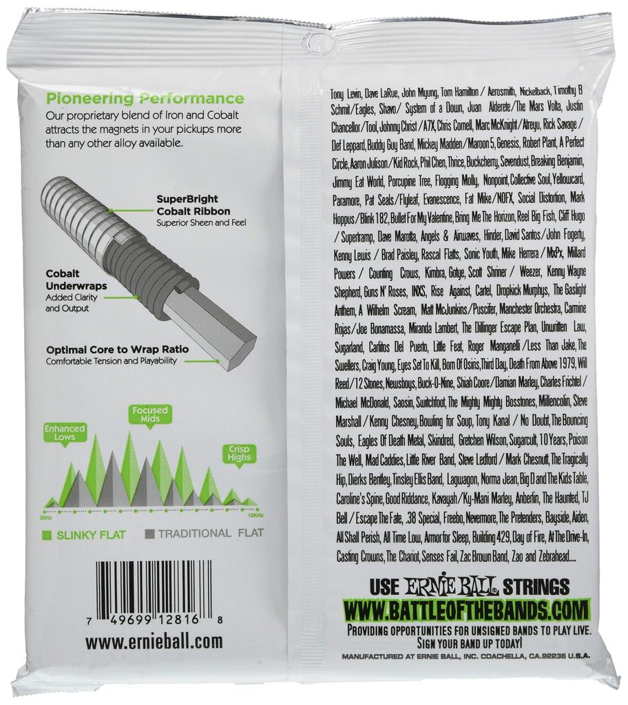 ERNIE BALL 2816 Bass String 5 String FLATWOUND REGULAR SLINKY BASS Flatwound Regular Slinky [Genuine Product] (45-130) 5-STRING