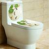 Creative Removable Toilet Lid Sticker Fish Lotus Pond Pattern Toilet Seat Cover Home Decoration