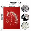 5D DIY Pearl Diamond Painting Kit Elegant Horse Full Drill Embroidery Mosaic Art Home Wall Decor Gift