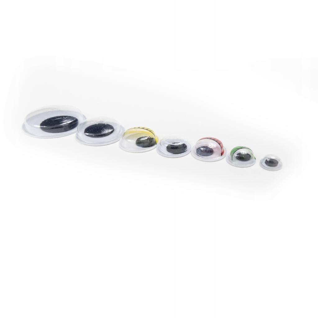 Colorful Round Movable Eyes In A Box Of 6 Sizes