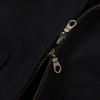 QIYOU 2025 Autumn Unisex Retro Dark Patchwork Double Zipper Workwear Jacket