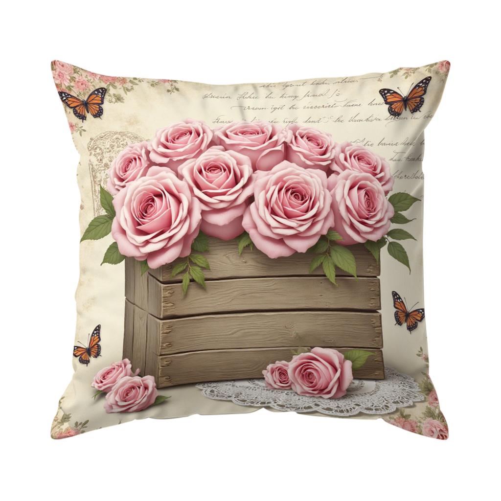 Retro Boho Farmhouse Pillowcase Printed Polyester 40/45/50cm Throw Pillowcover Decorative Sofa Cushion Pillowslip Home Decor