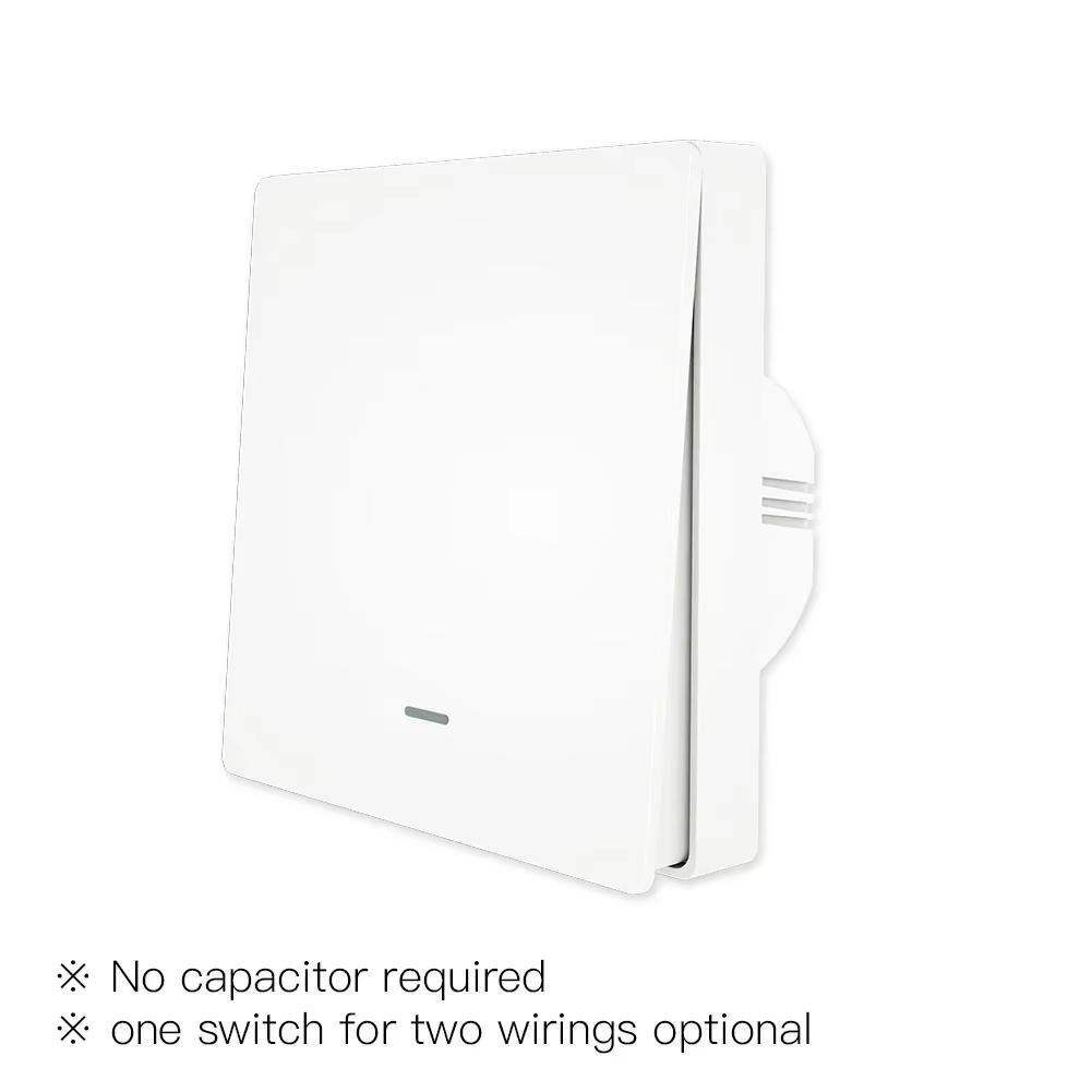MOES Smart Light Switch Tuya ZigBee No Neutral Wire No Capacitor Needed Smart Life 2/3 Way Works with Alexa Google APP Remote
