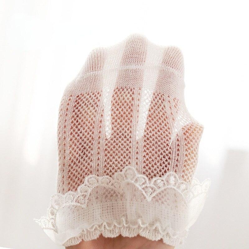 Nowe krótkie skarpetki do kostek dla dziewczynki lato cienka czesana bawełna dziecko księżniczka taniec koronkowe skarpetki dziewczyna dla 3-12 maluchów skarpetki dziecięce