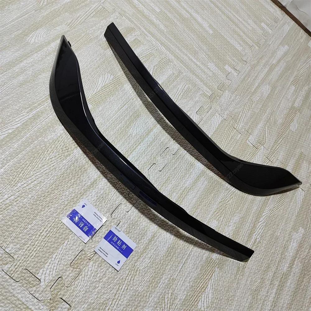 2Pcs For VW Golf 8 MK8 GTI R-Line 2020-2024 Car Front Bumper Side Splitter Spoiler Trim Fog Light Canard Black Body Kits Tuning