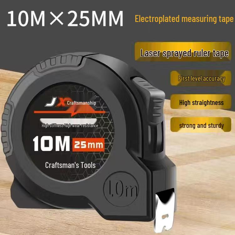 Stainless Steel Drop-Resistant Tape Measure: 5m, 7.5m, 10m for Home & Construction Use