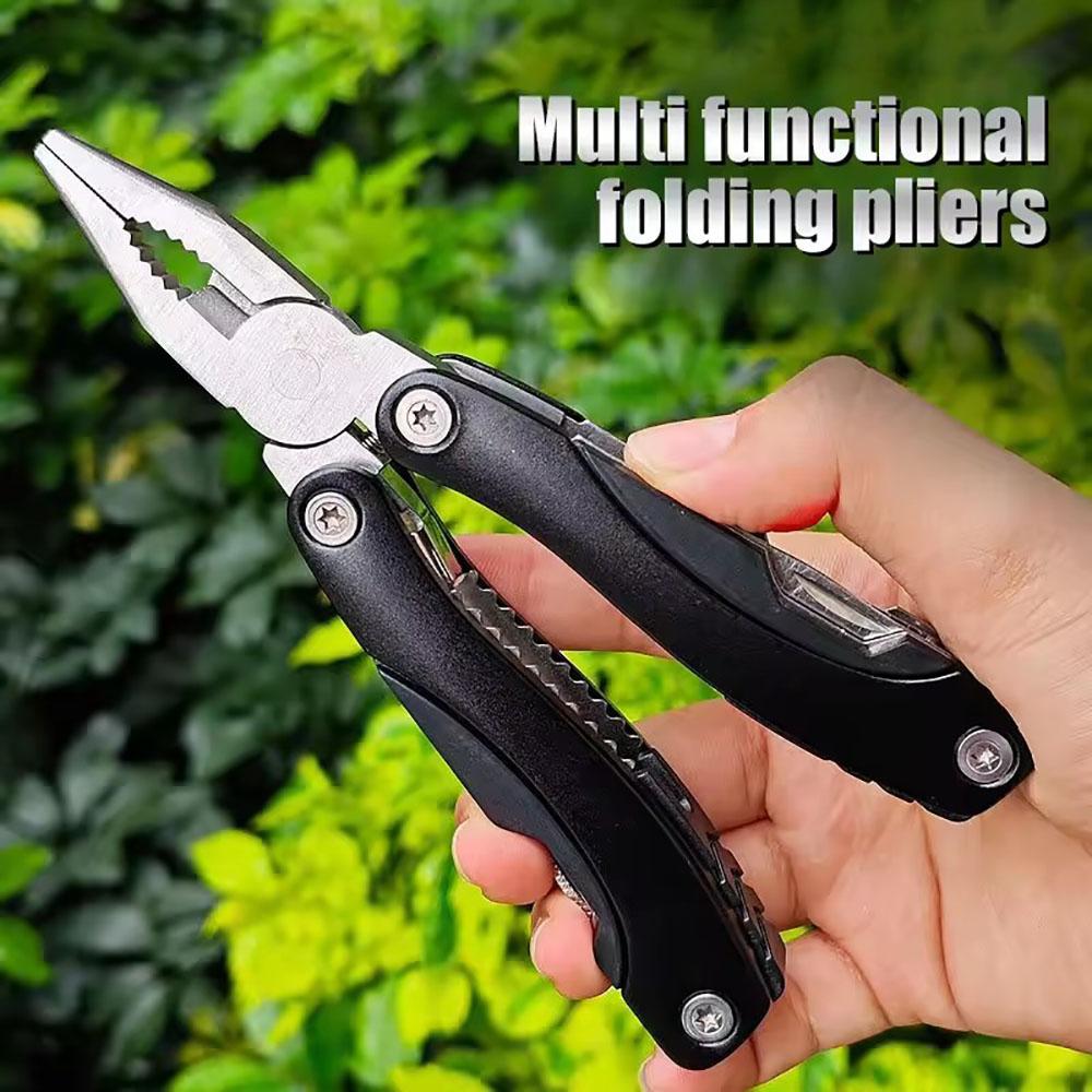 Outdoor Survival Camping Equipment Stainless Steel 9 in 1 Portable Multi-Tool pliers Portable Camping Accessories