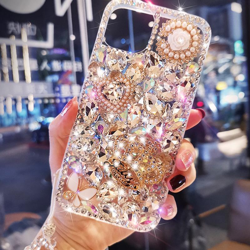 

Suitable For Apple 17 Women 16 Luxury Water Iphone13 Diamond Acrylic Phone Case 14 Love Crown Creative iPhone 7/8/SE 2020