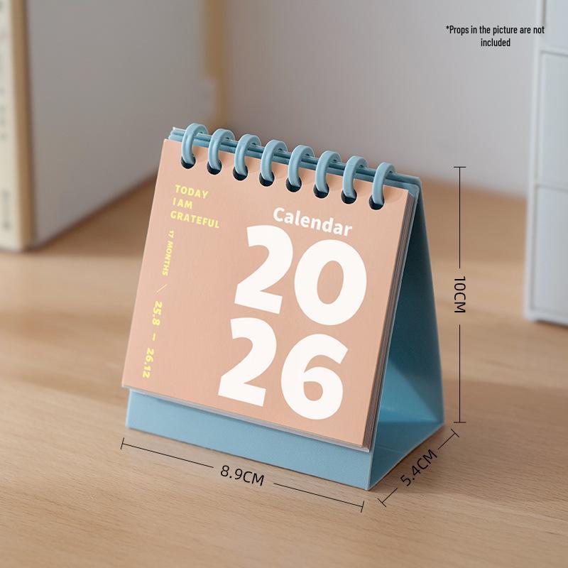 

Мини-календарь-блокнот на стол 2026 Год Лошади – Маленький, Портативный, Креативное украшение с подставкой