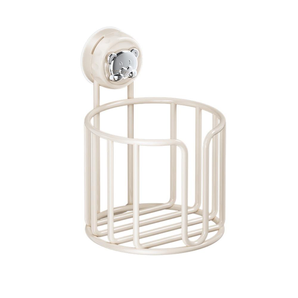 

Space Saving Toilet Paper Holder Punch-free Roll Paper Drawer Tissue Storage Rack Hotel білий