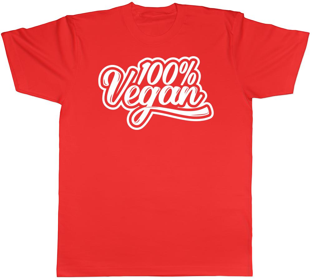 100 Vegan Unisexs Unisexs Ladies TShirt Tee S