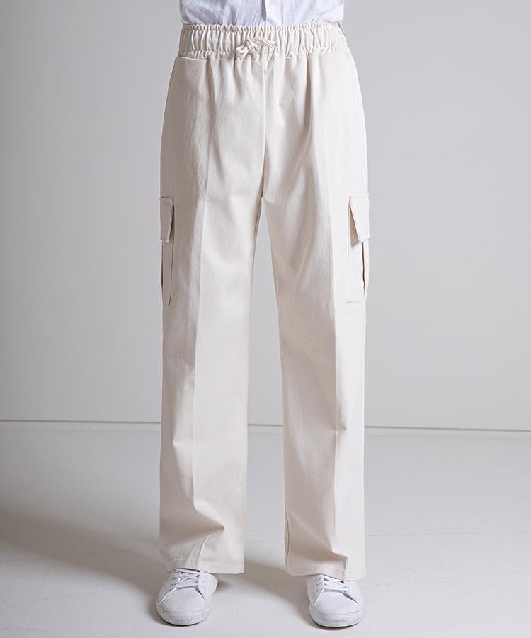 Seuteulaikeu Wide Elastic Cargos (3 Colors)
