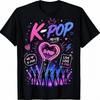 Live Love K Pop Neon Concert Korean Music Fan Lightstick Gift T Shirt