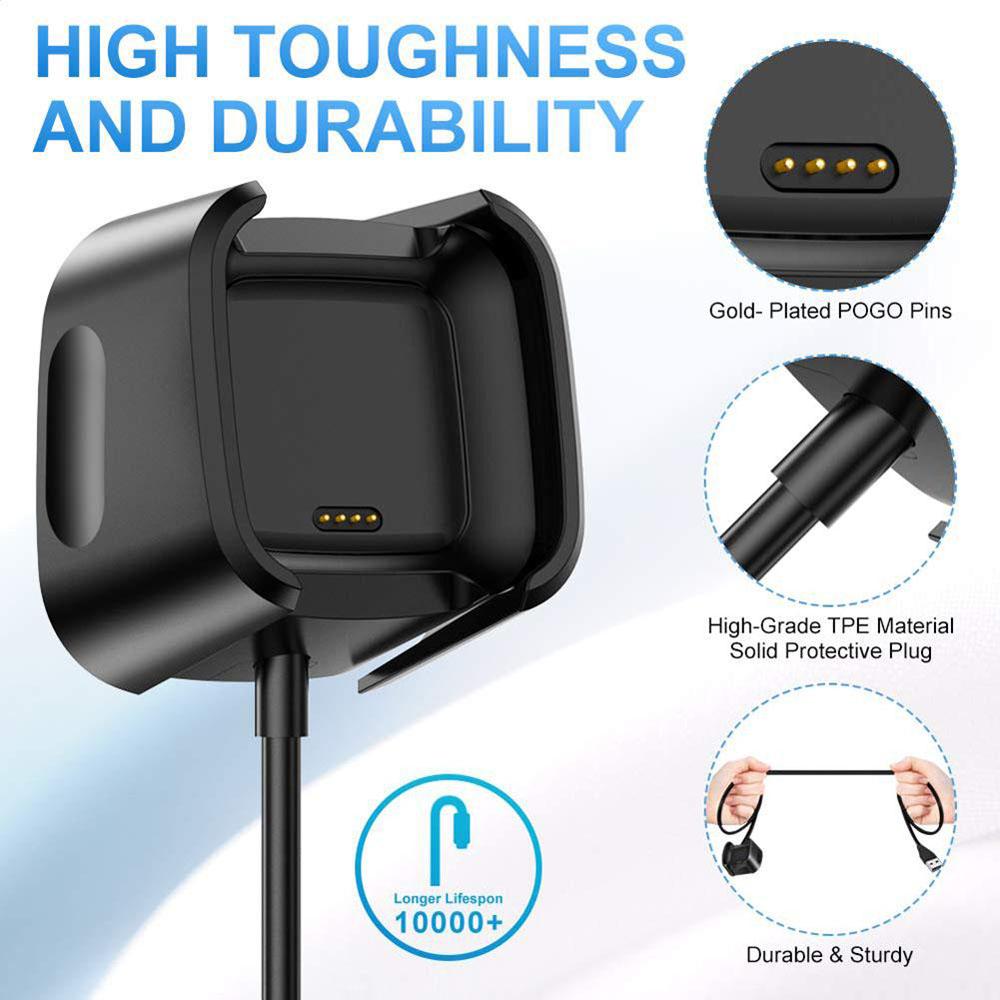 

Versa / Versa Lite / Versa 2 Portable Chargers Charger Dock Cradle Charging Dock Watch Charger for Fitbit Versa/Lite