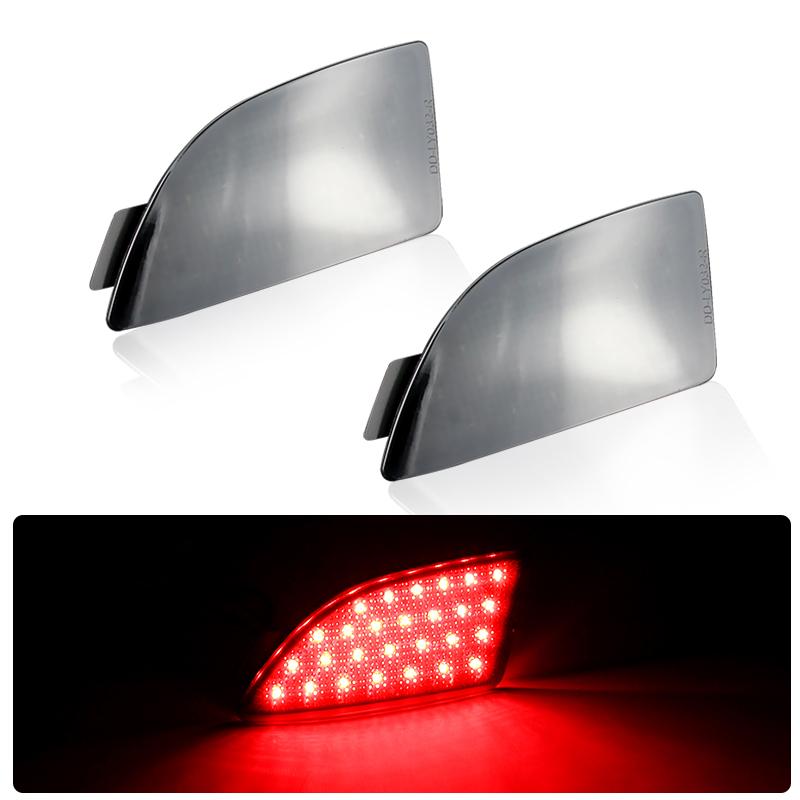 

2x Red/Black Lens LED Rear Bumper Reflector Tail Brake Stop Light Fog Lamp For Mazda 3 Axela BM BL 5D Hatchback Car Accessories